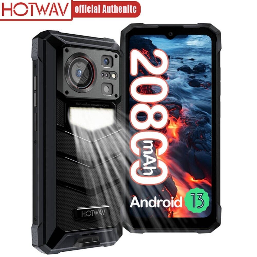 HOTWAV W11 Rugged Smartphone 12GB+256GB 20800mAh Dual SIM 4G Unlocked Cell Phone