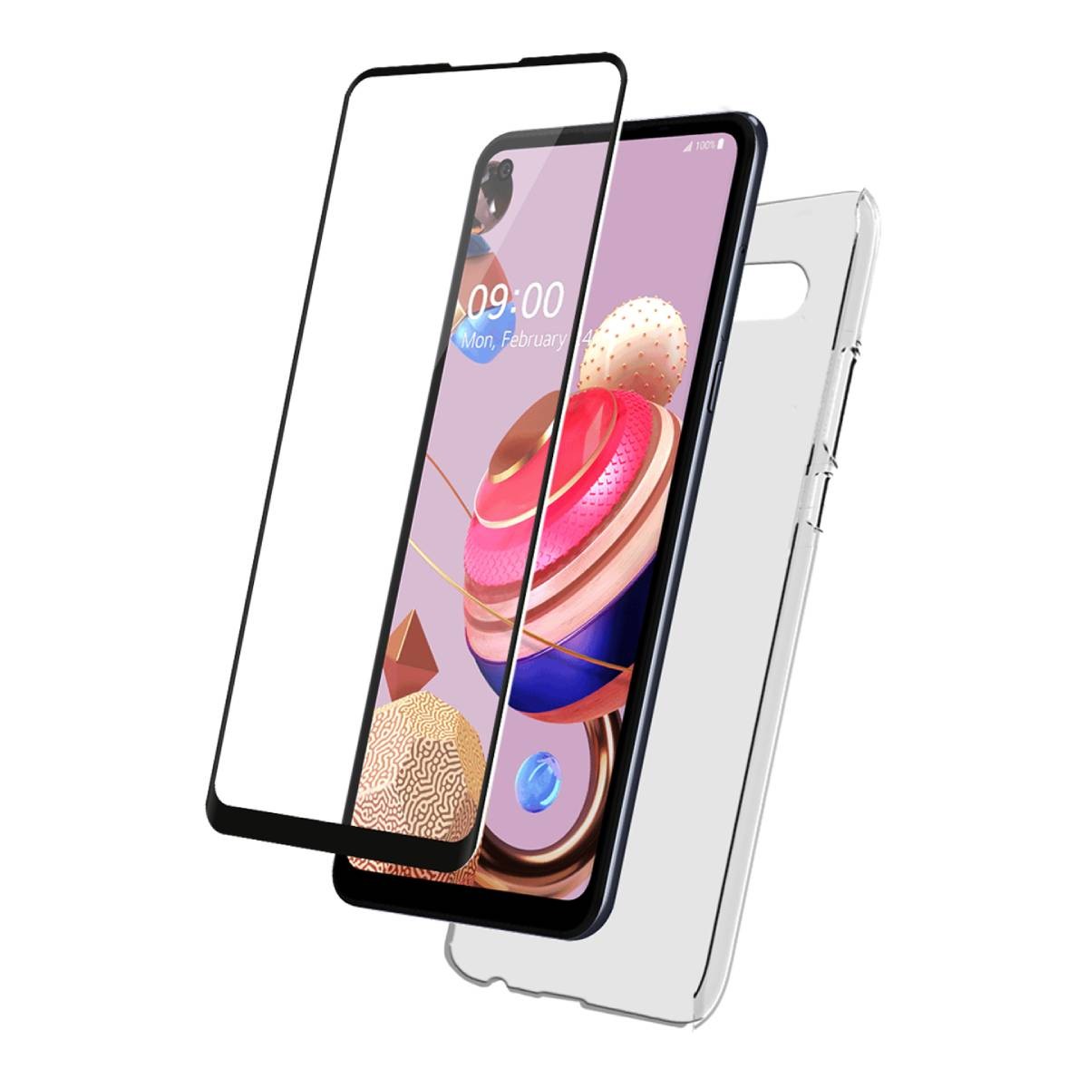 BigBen Connected 2 in 1 Accessory Pack for LG K51S, Transparent