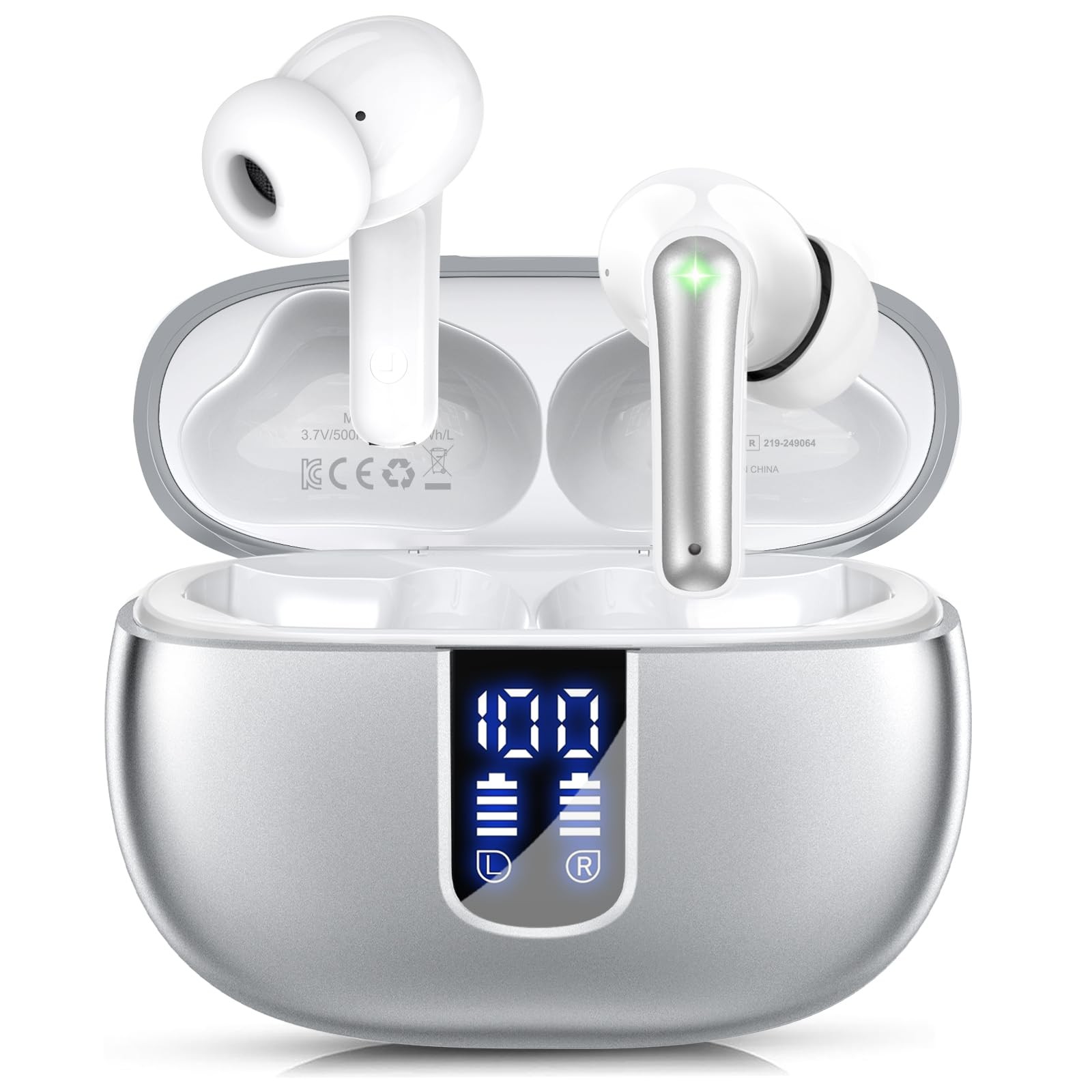Ear Buds Wireless Earbuds – Bluetooth 5.3 Headphones (48H Playback) Built in …