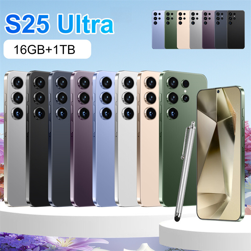 S25 Ultra Smartphone 16+1TB Android Global Unlocked 7.3” 72+108MP Dual SIM