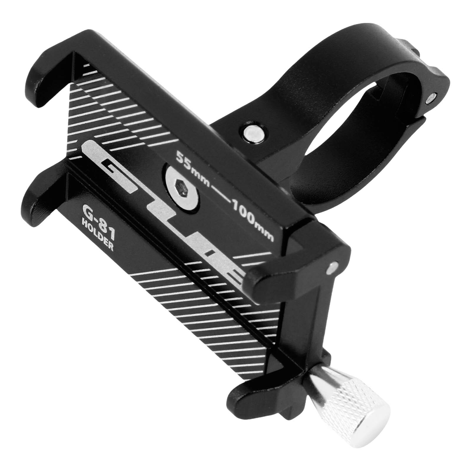 Bike Phone Mount for Phone from 55 to 100m Handlebar Holder Steel- G-81
