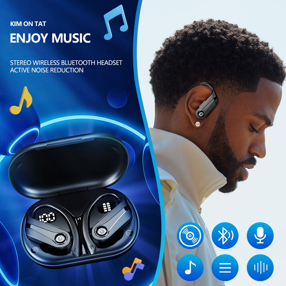 Wireless Earbuds Bluetooth Headphones 80hrs Playback Ear Buds Power Display