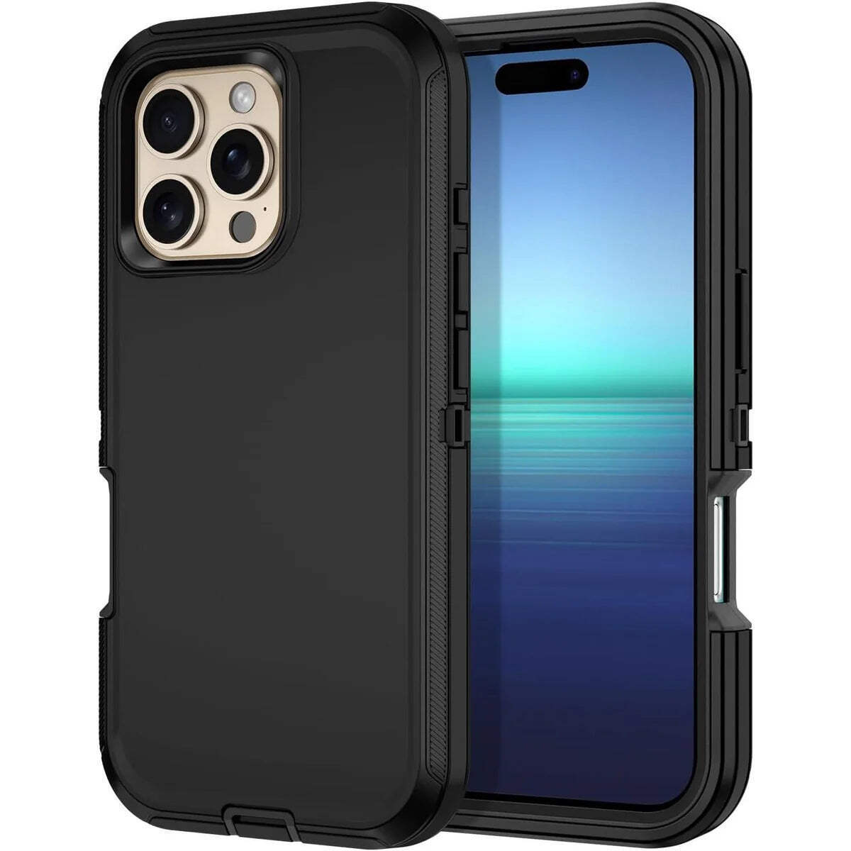 Entronix Case Compatible with iPhone 16 Pro Max – Triple-Layer Heavy Duty Protec