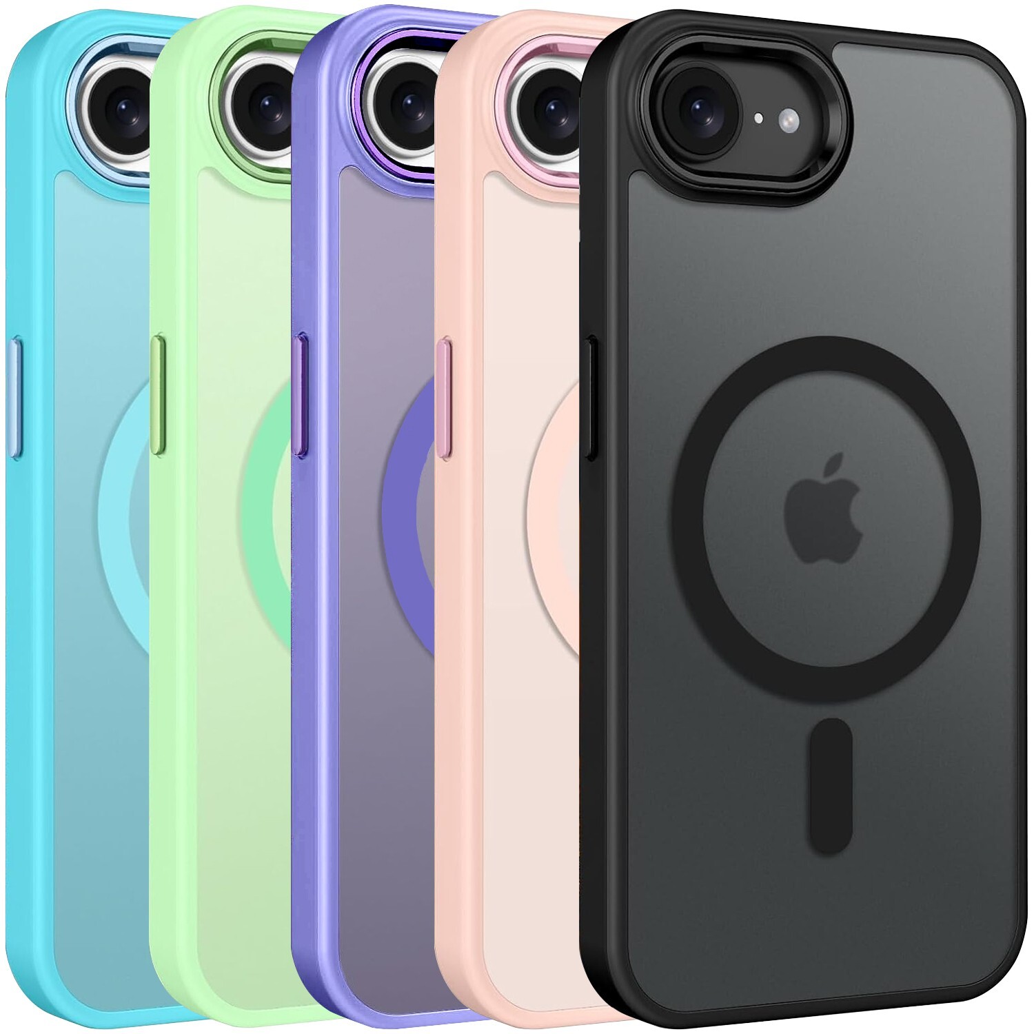 For iPhone 16e Phone Case Magnetic Translucent Slim Shockproof Cover