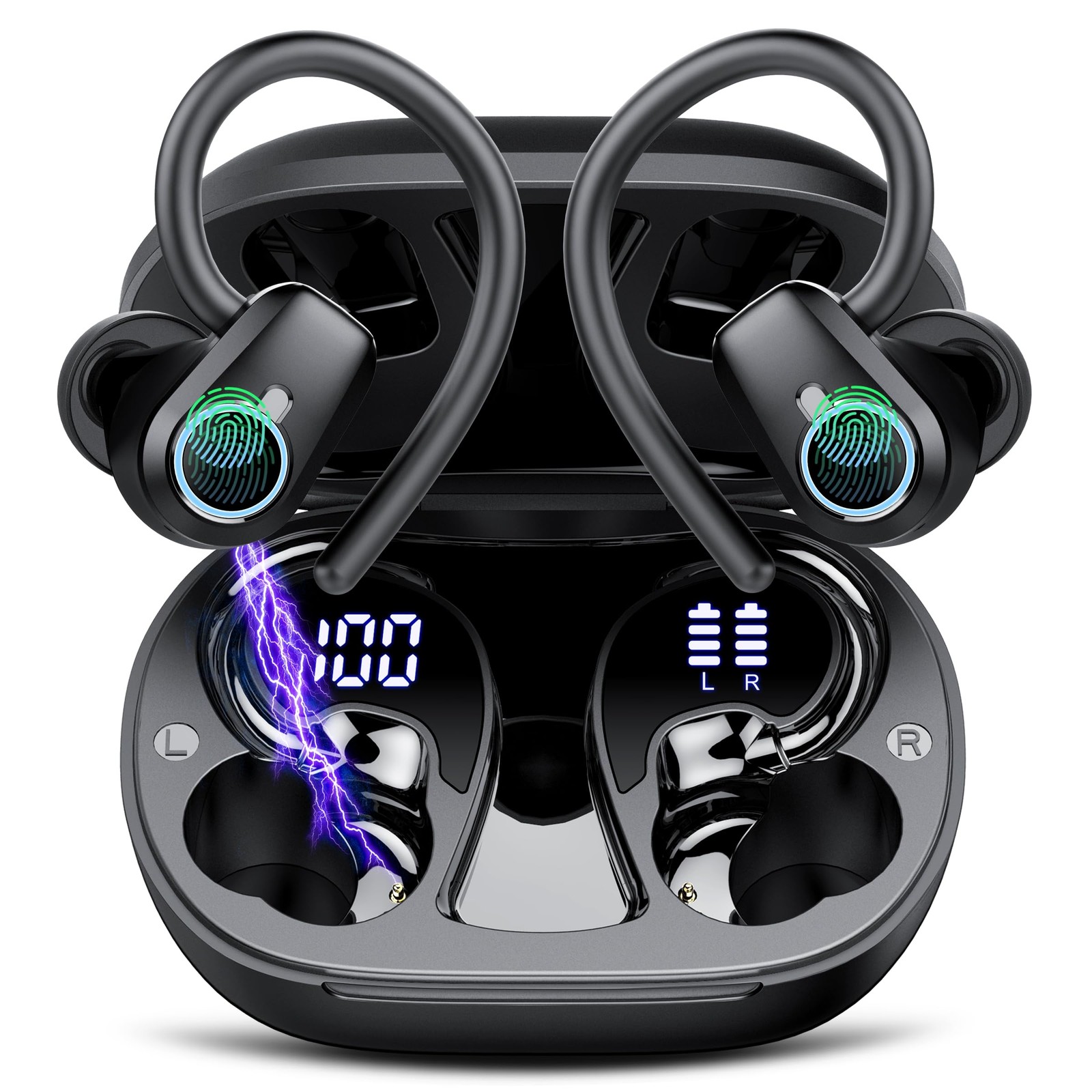 Wireless Earbuds, Bluetooth 5.3 Headphones Sport, In Ear buds Wireless Earbud…