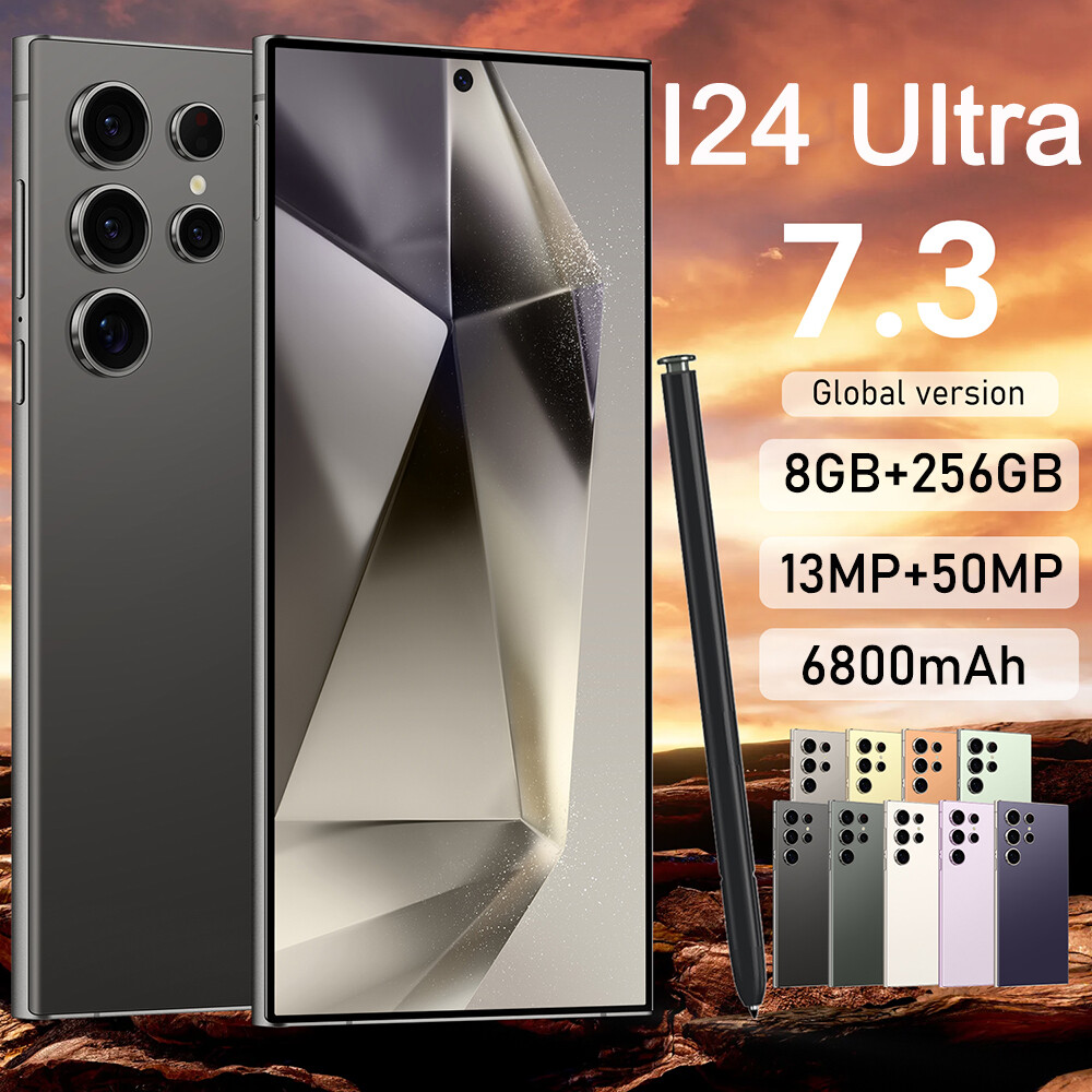 I24 Ultra 5G Unlocked Cell Phone 256GB Smartphone Android Dual SIM Cheap Mobile