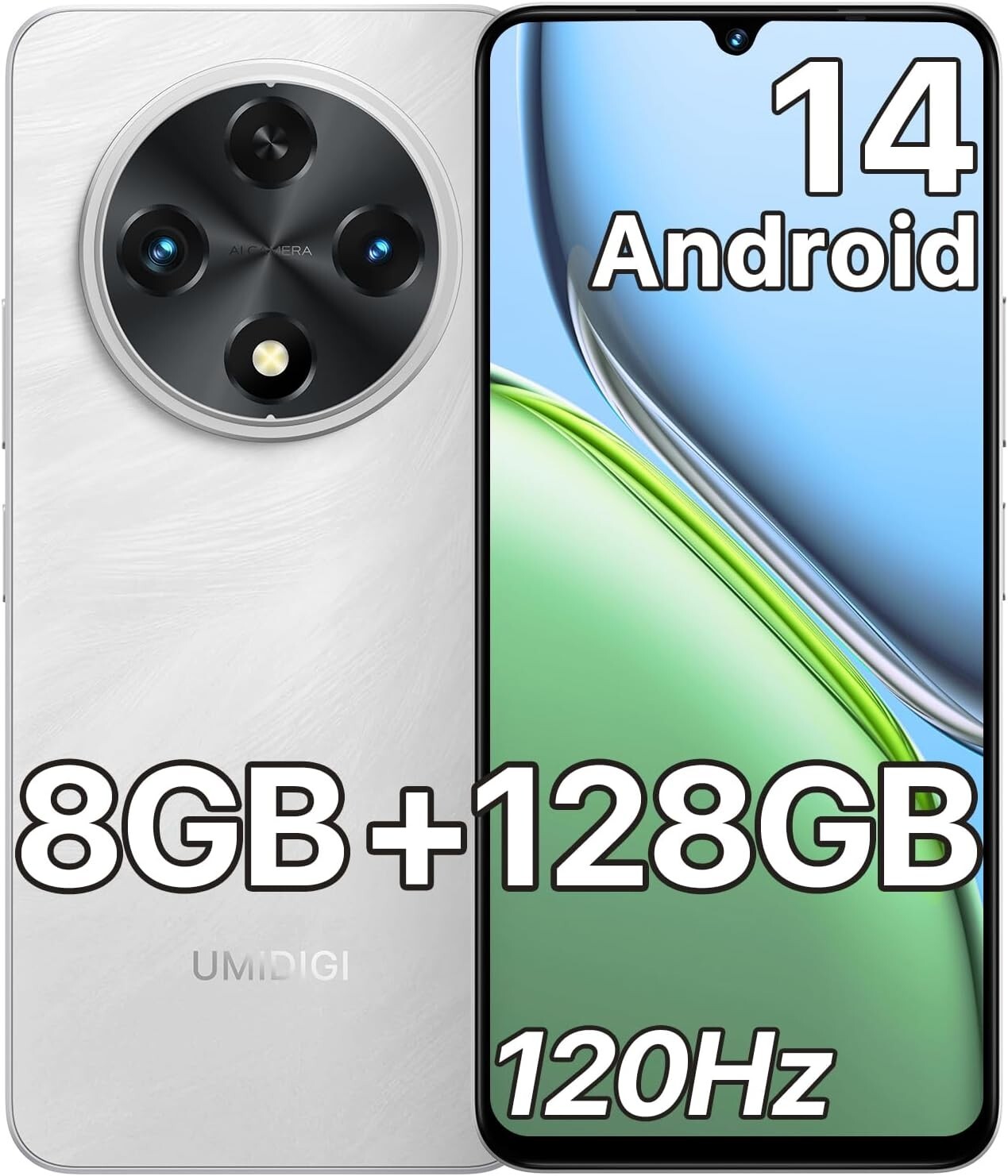 UMIDIGI G100A 4GB 128GB 6.9″ Dual SIM 6000mAh Android 14 Unlocked Smartphone
