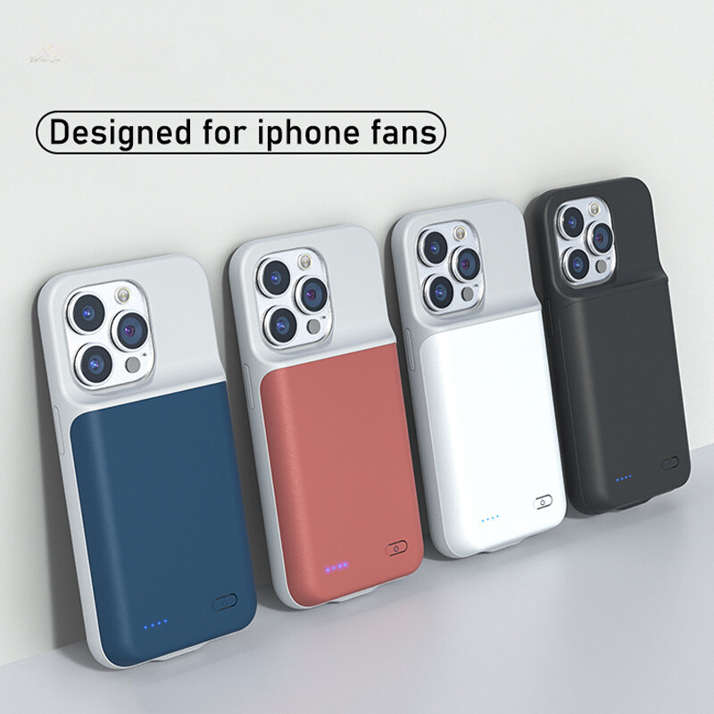 For iPhone 12 13 14 Pro Max 13Mini 14 Plus Battery Charger Case Power Bank