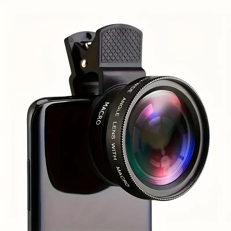0.45x Super Wide Angle + Macro Lens Cell Phone Universal Universal Clip HD Lens