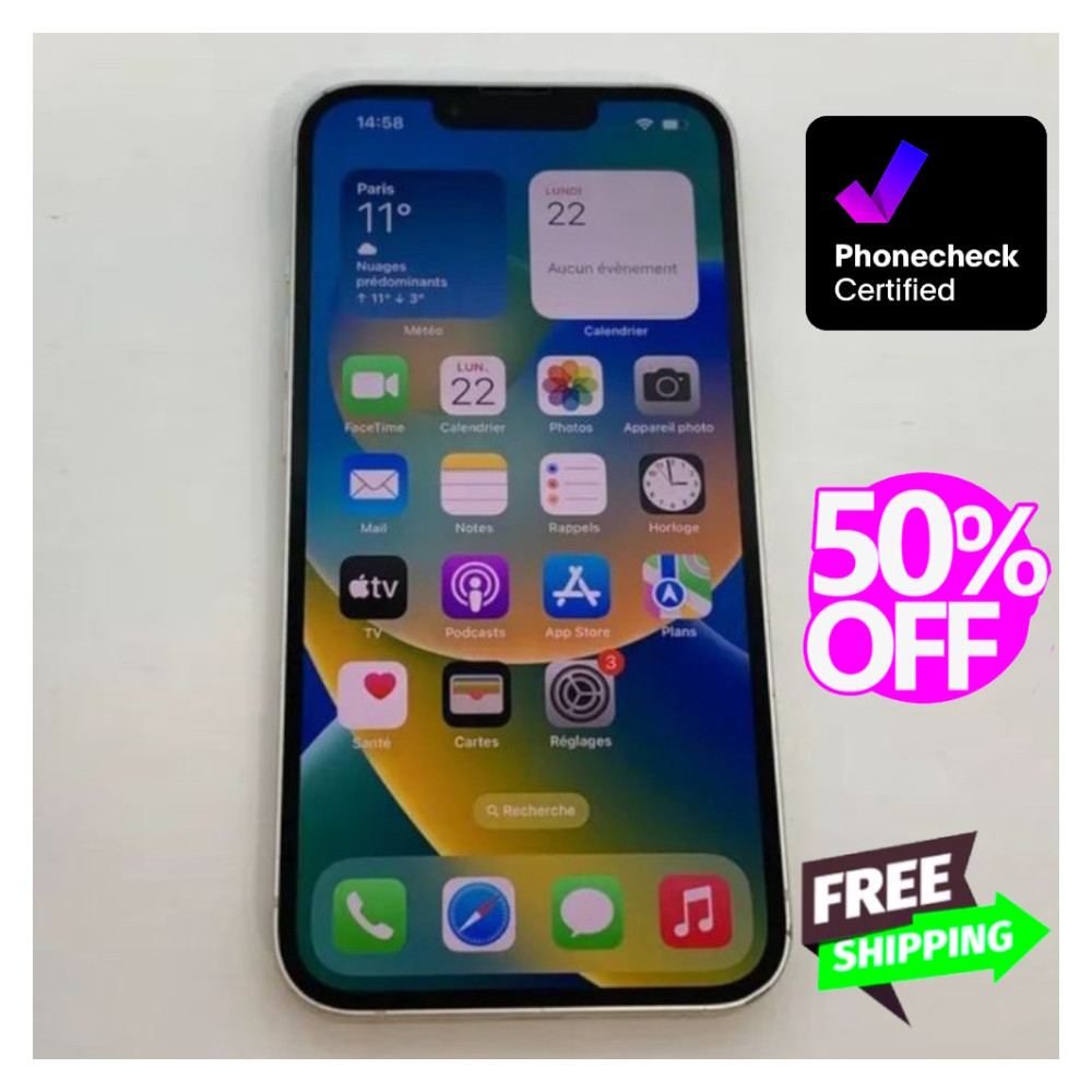 Apple iPhone 13 128GB 512GB -Unlocked- Midnight Pink Green Red