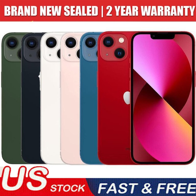 New Sealed Apple iPhone 13 A2482 128-512GB Factory Unlocked All Mobile Carriers