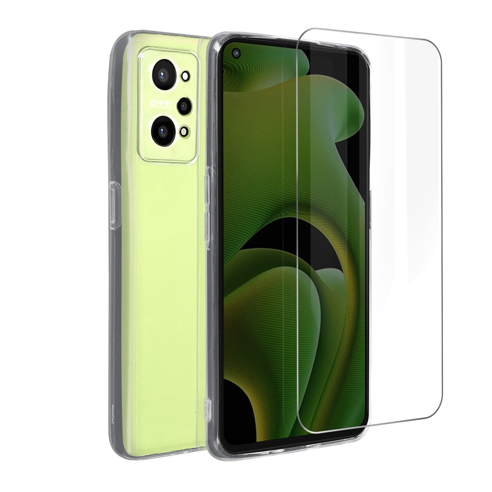 Case for Realme GT Neo 2 and GT 2 Silicone and screen protector 9H clear
