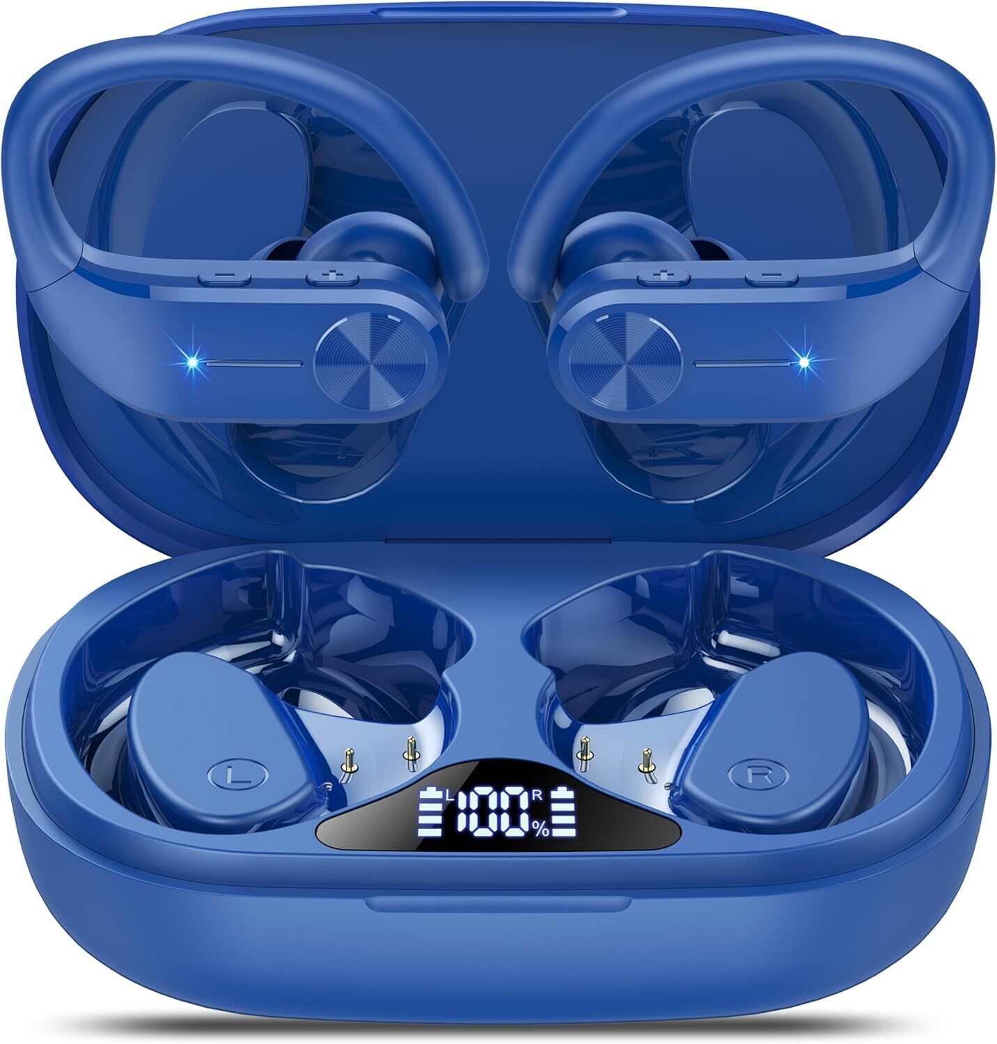 Ear Buds Wireless Bluetooth Earbuds 2024 New 5.3 peacock blue