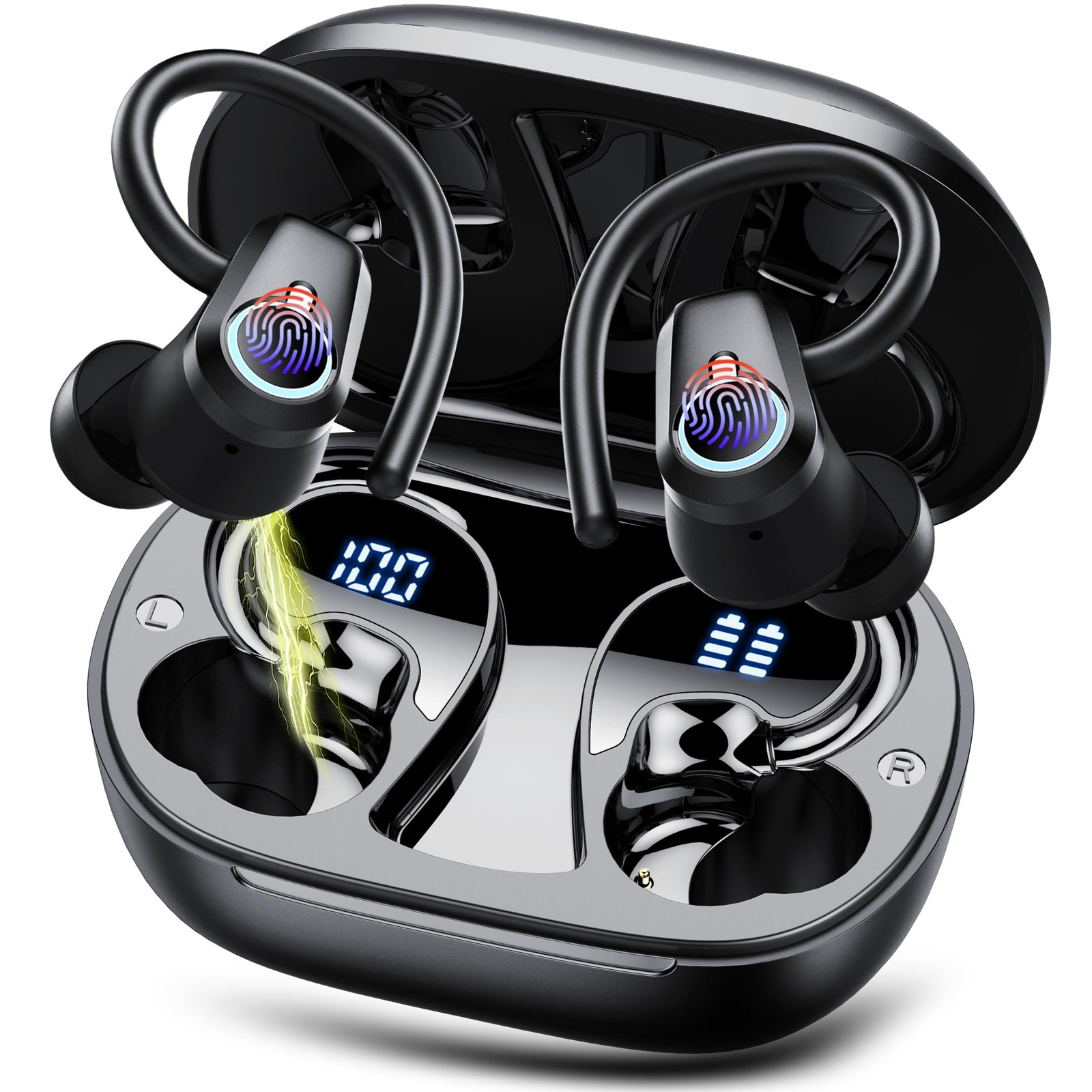 Wireless Earbuds, 2025 Ear Buds Bluetooth 5.3 Headphones Sport, 50H Playtime …