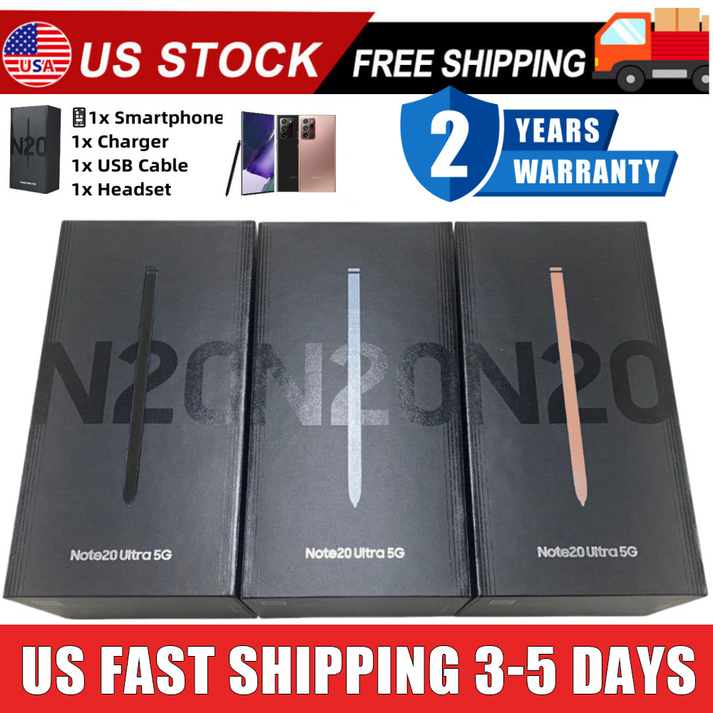 Factory NEW SEALED Samsung Galaxy Note 20 Ultra 5G 512/128GB Unlocked GSM+CDMA