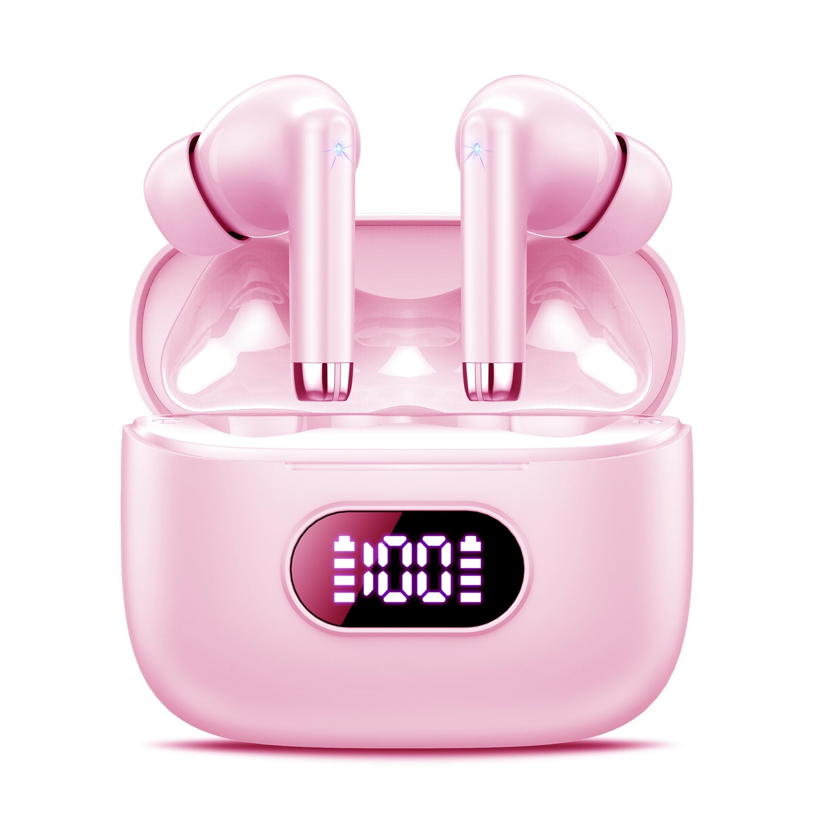 Wireless Earbuds, Bluetooth 5.3 Headphones Playback Powerful Sound, Ear Buds …