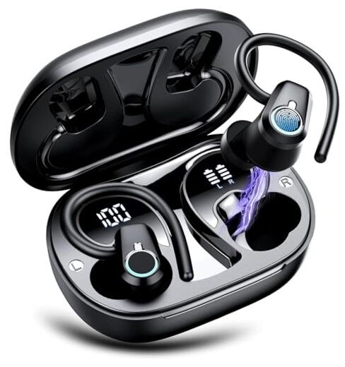 Wireless Earbuds, 2023 Bluetooth Headphones 5.3 Sport, 50H Ear buds with Jet