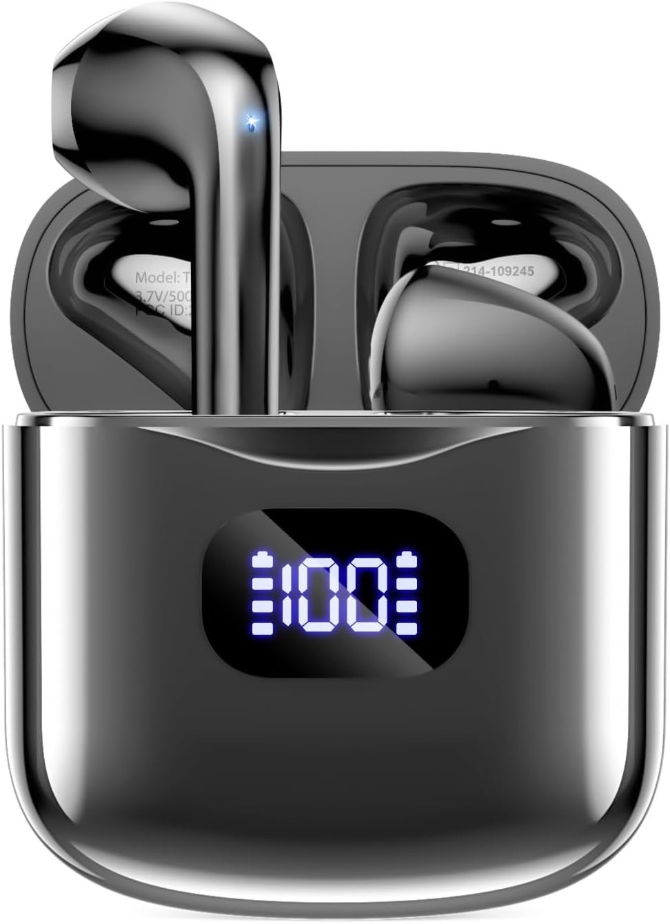 Wireless Earbuds Bluetooth 5.3 Ear Buds, Headphones with B-Charcoal
