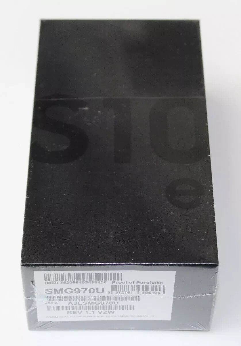 Samsung Galaxy S10e SM-G970U 128GB Black (AT&T/UNLOCKED)GSM NEW OTHER SEALED BOX
