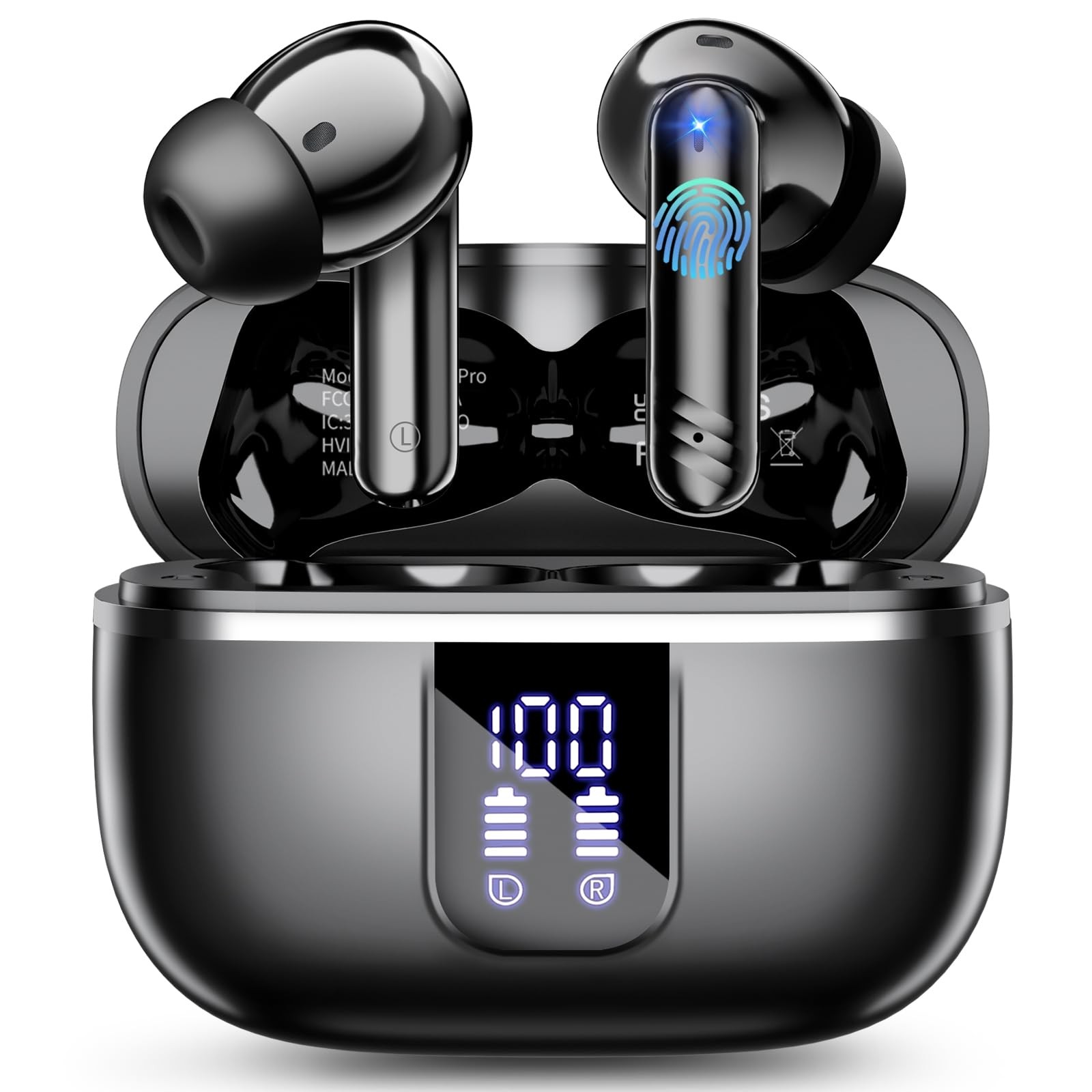 Wireless Earbuds, Bluetooth 5.4 Headphones in Ear Bass Stereo, Ear Buds with …
