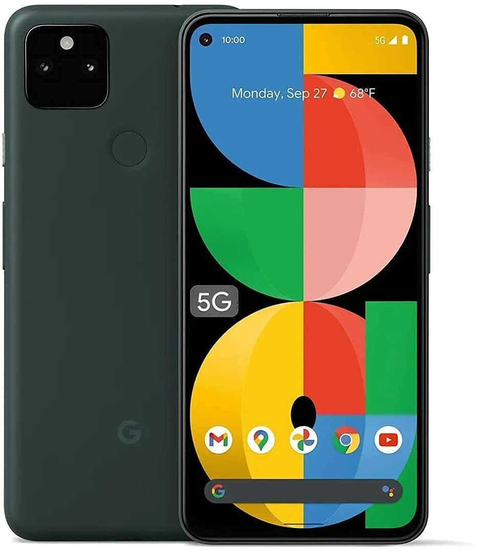 Google Pixel 5a (5G) – 128GB – Mostly Black – Unlocked – Google Ed. 9/10 **