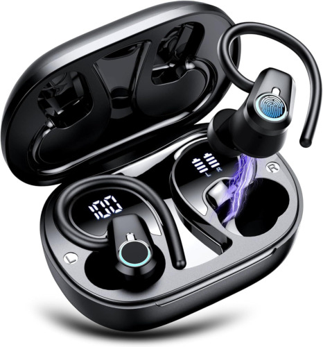 Wireless Earbuds Bluetooth 5.4 Headphones Sport, 50H Stereo Ear Buds Dual Jet