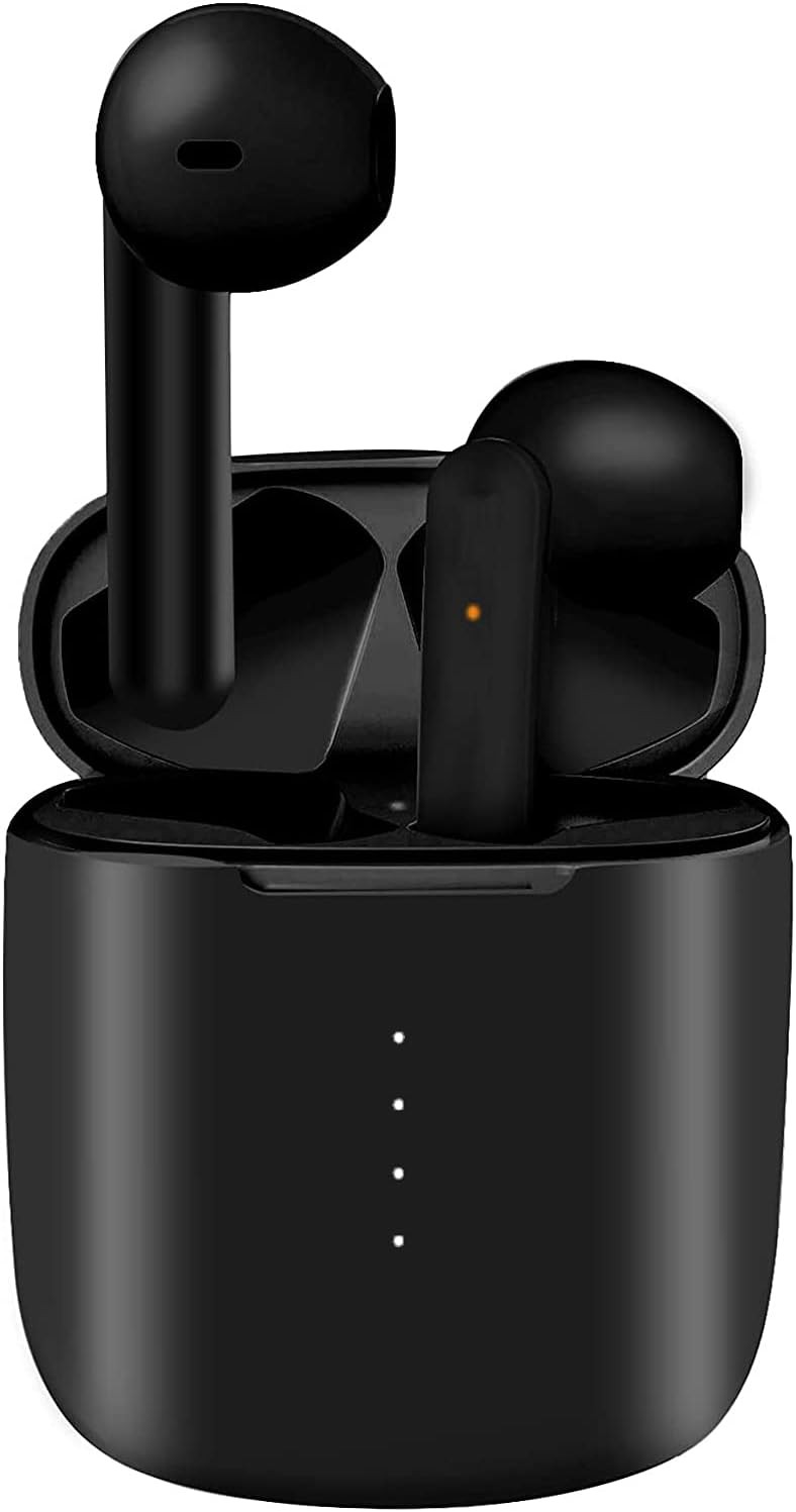 Wireless Earbuds Bluetooth 5.0 Headphones Built in Mic Ear Buds Black
