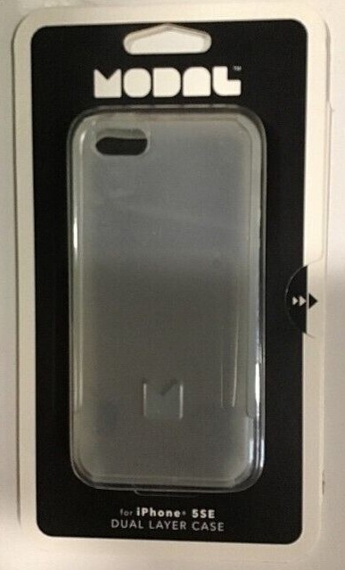 NEW Modal iPhone 5 5S Dual-Layer Soft Shell CLEAR Protective Cell Phone Case