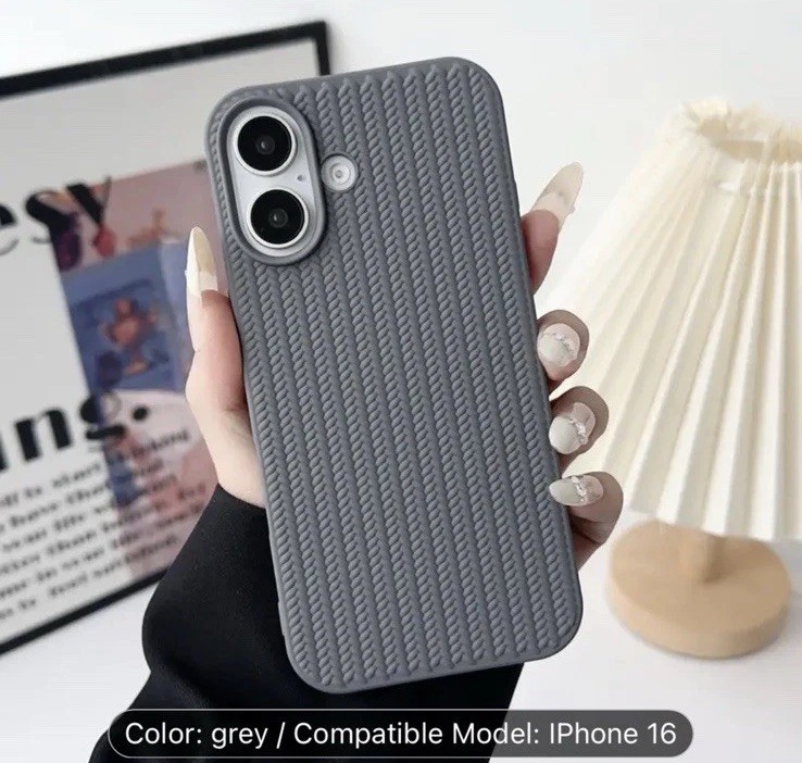Gray iPhone 16 Apple phone Case