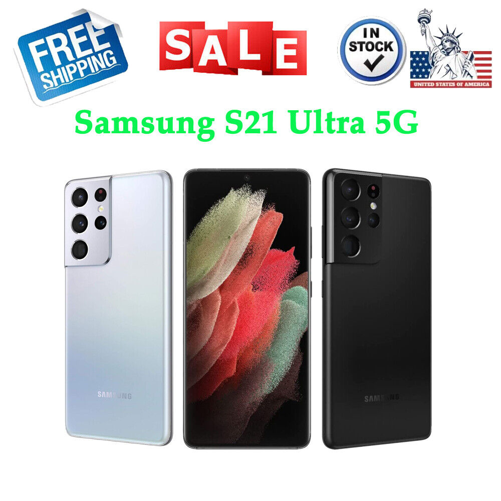 NEW Samsung Galaxy S21 Ultra (5G) G998U 128GB Factory Unlocked 6.8″ Smartphone