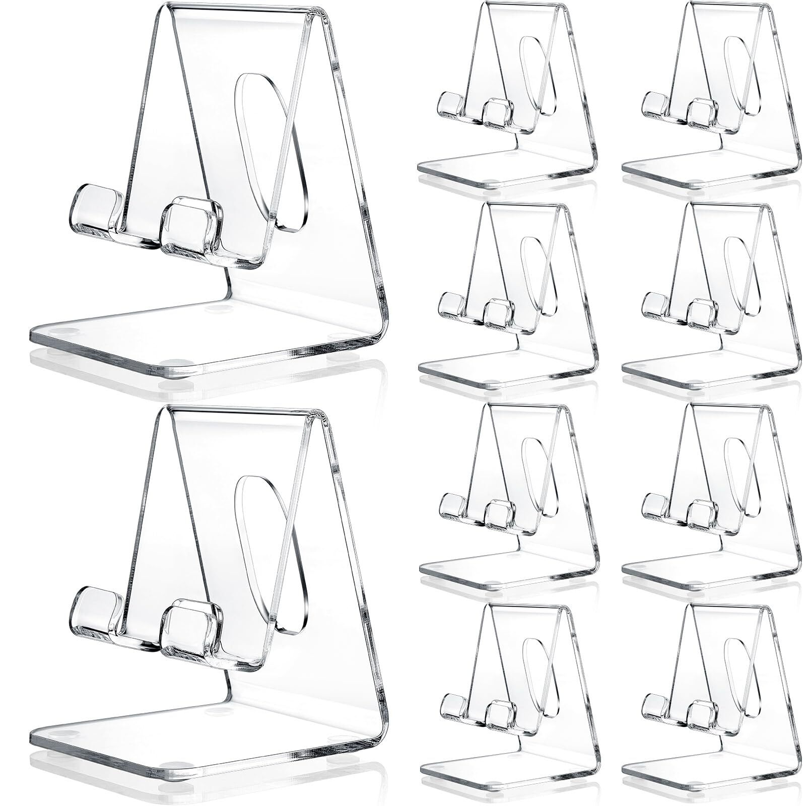 10 Pcs Acrylic Cell Stand Portable Clear Holder Transparent Acrylic Stand for…