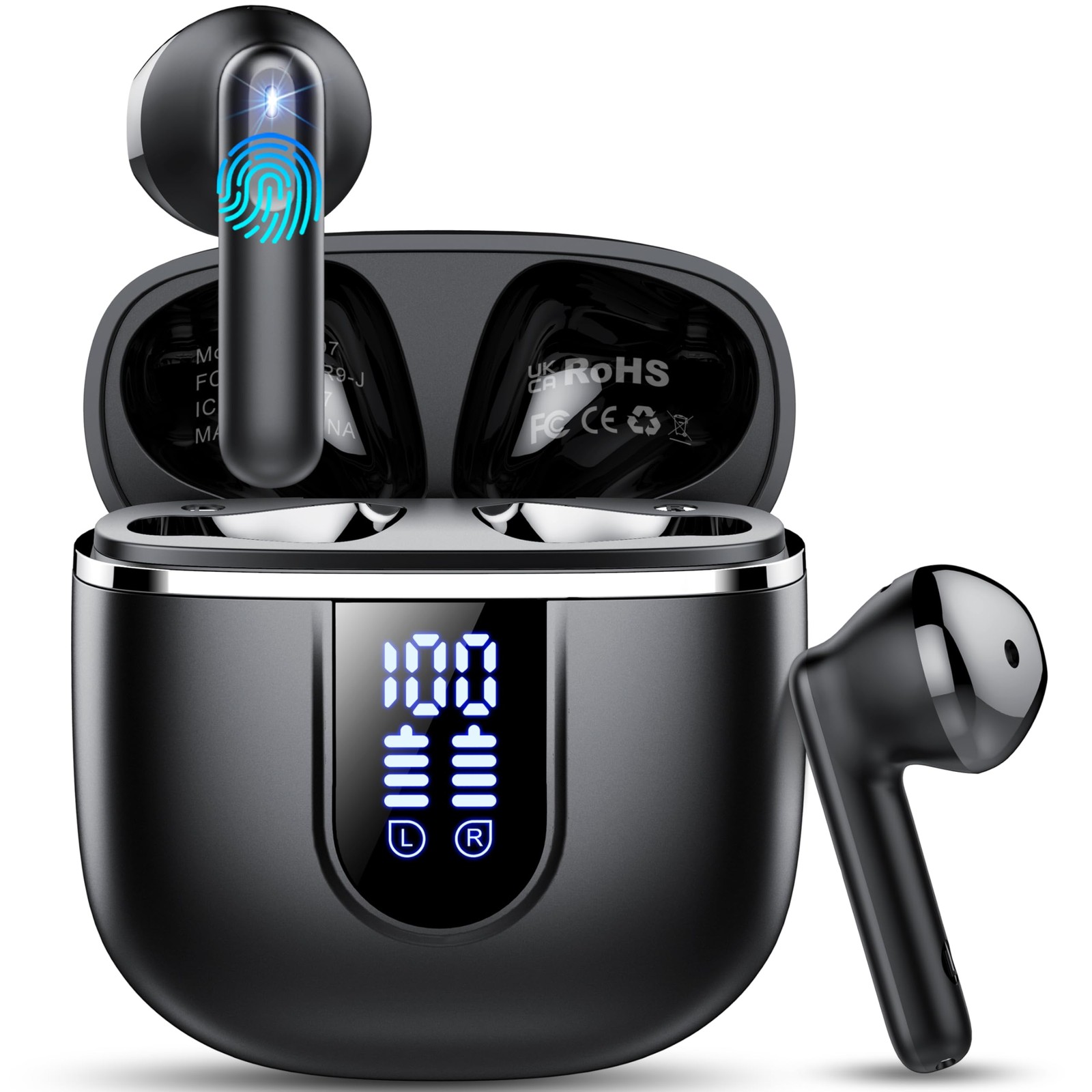 Wireless Earbuds, 2025 Bluetooth 5.4 Headphones in Ear Buds, 40H HiFi Stereo …