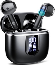 Wireless Earbuds, Bluetooth 5.4 Headphones in Ear buds, HiFi Stereo Black