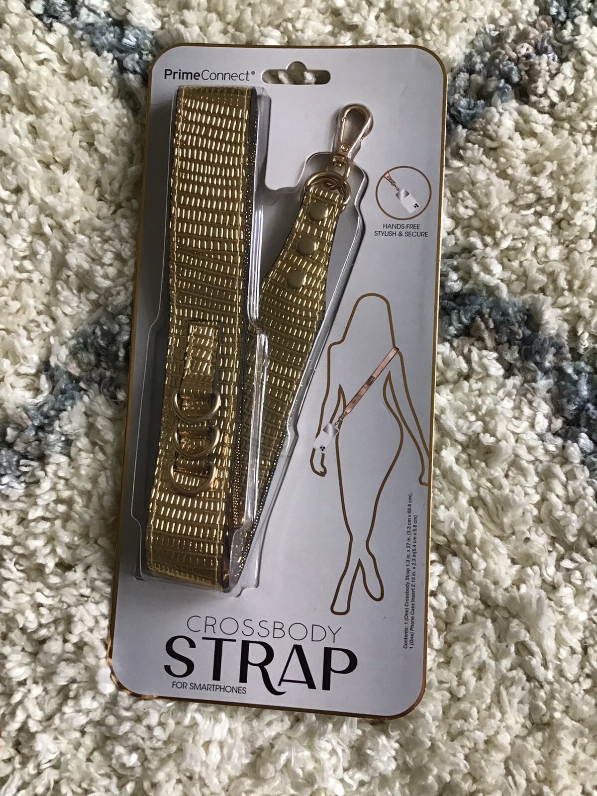 NWT!! Metallic Gold CrossBody Strap For SmartPhones–Brand New