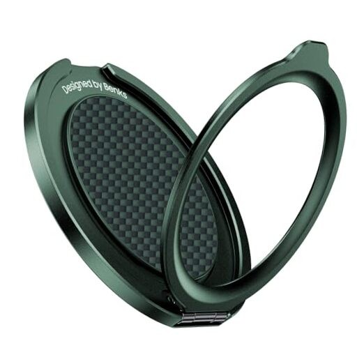 Magnetic Phone Grip Ring Holder Stand for Magsafe, 360° Rotation Plolar Green