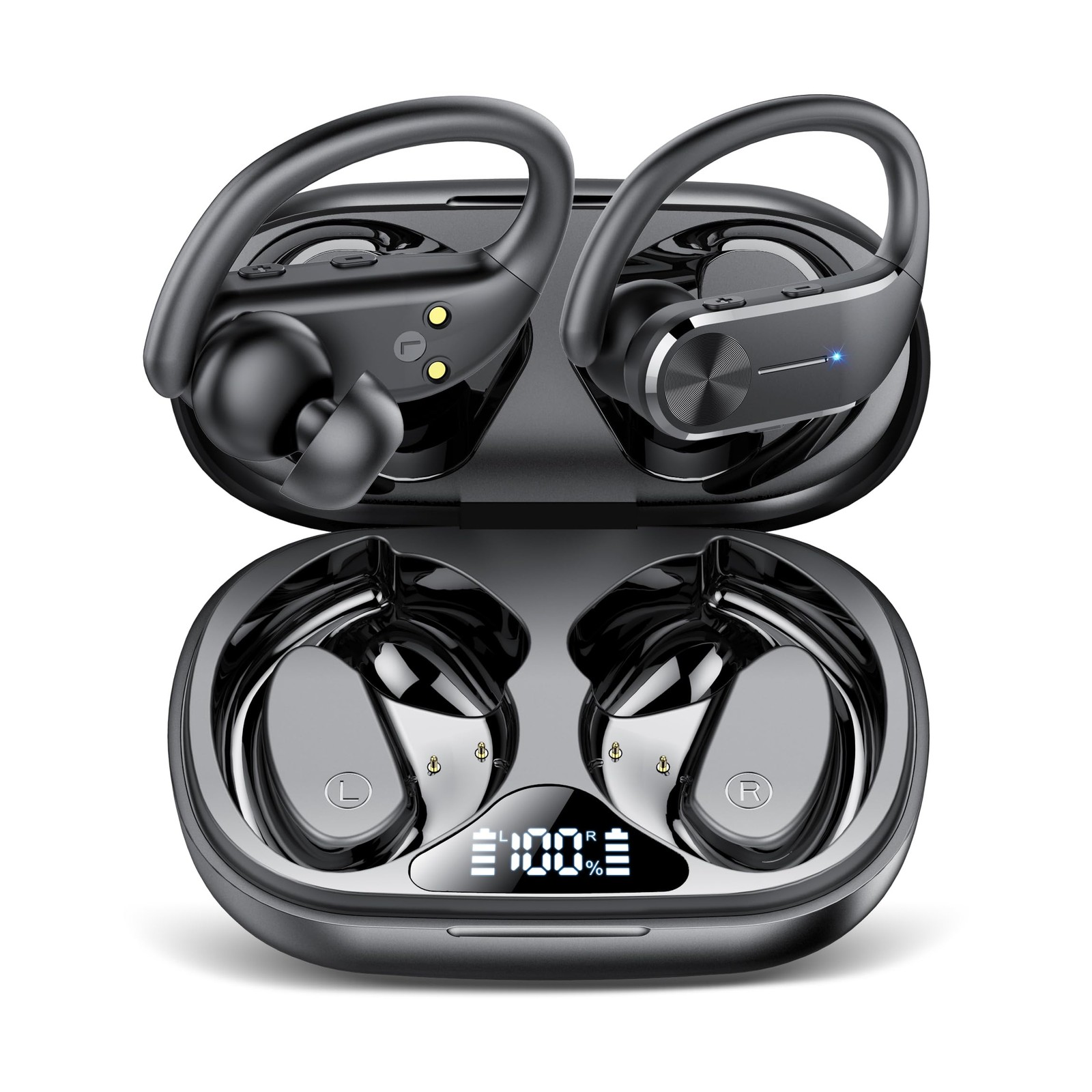 Ear Buds Wireless Earbuds Bluetooth 5.3 HiFi Stereo Running Headphones 68Hrs …