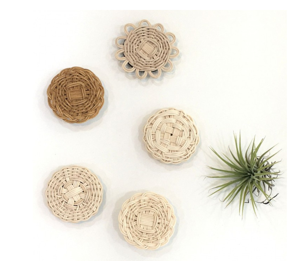 Rattan Grip Smart Talk Cell Phone Holder Collection of 5