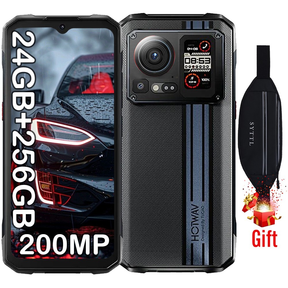 HOTWAV Cyber 15 Rugged Smartphone Unlokced 24GB+256GB Android 13 Octa-core Phone