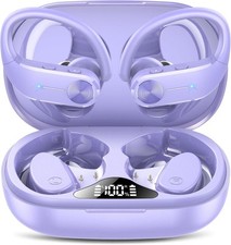 Ear buds Wireless Bluetooth Earbuds Sport 2024 NEW 5.3 Mauve