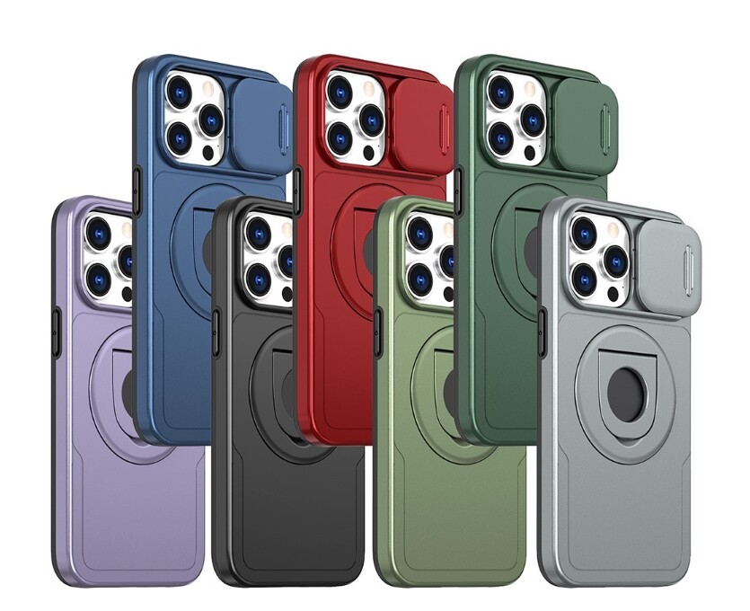 Shockproof Cover For Apple phone case magnetic Iphone 16 15 Pro sliding window