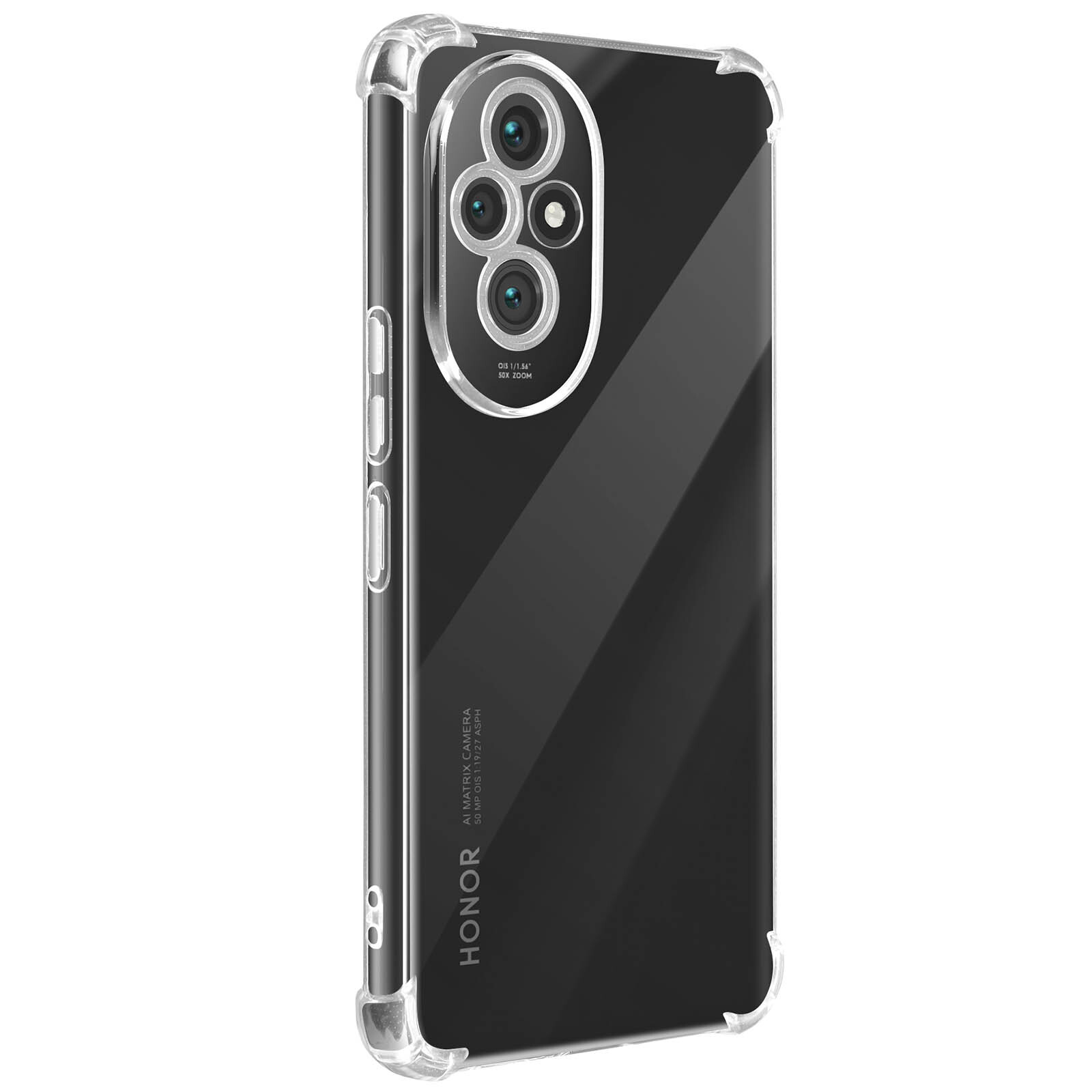 Mayaxess Shockproof Case for Honor 200 Reinforced Coins, Transparent