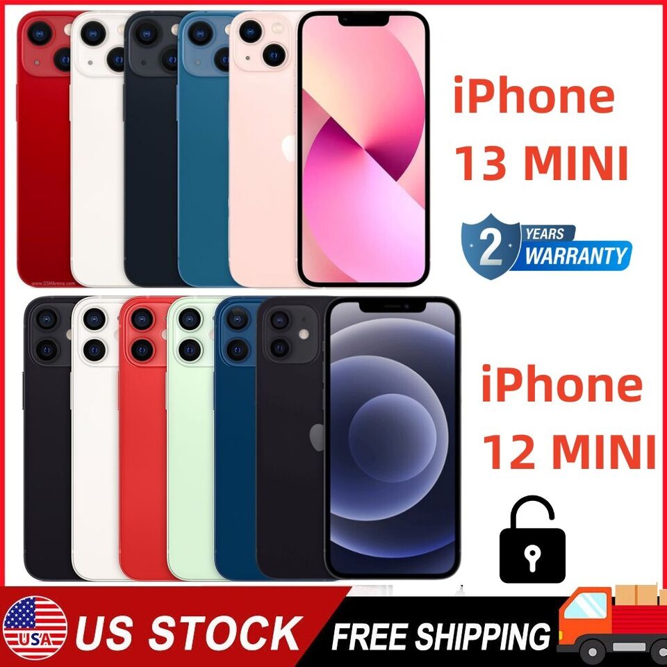 NEW SEALED Apple iPhone 13 Mini/12 Mini Factory Unlocked US STOCK Fast Delivery