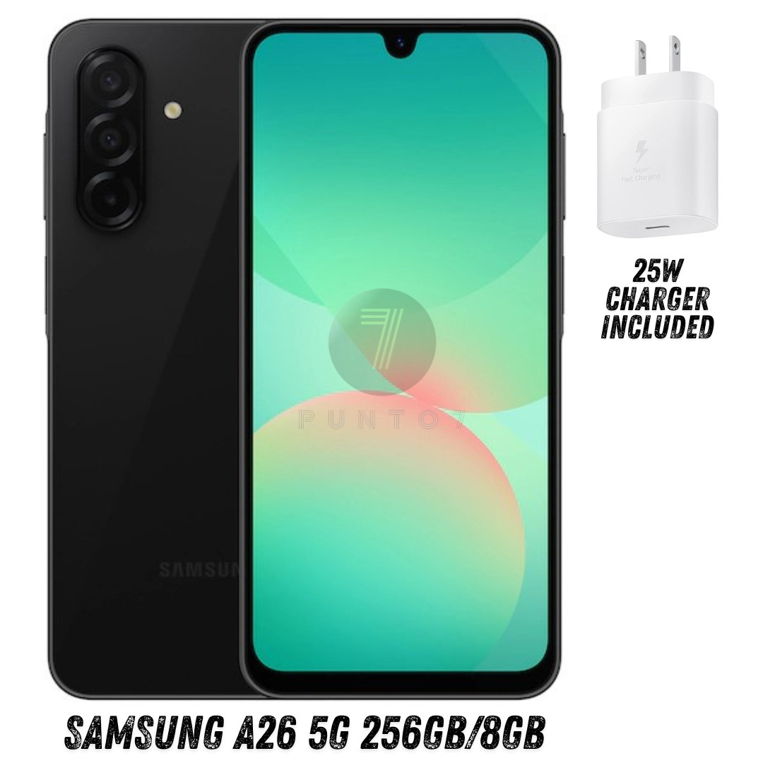 Samsung Galaxy A26 5G 256GB/8GB GSM Factory Unlocked Dual Sim Phone Black-New