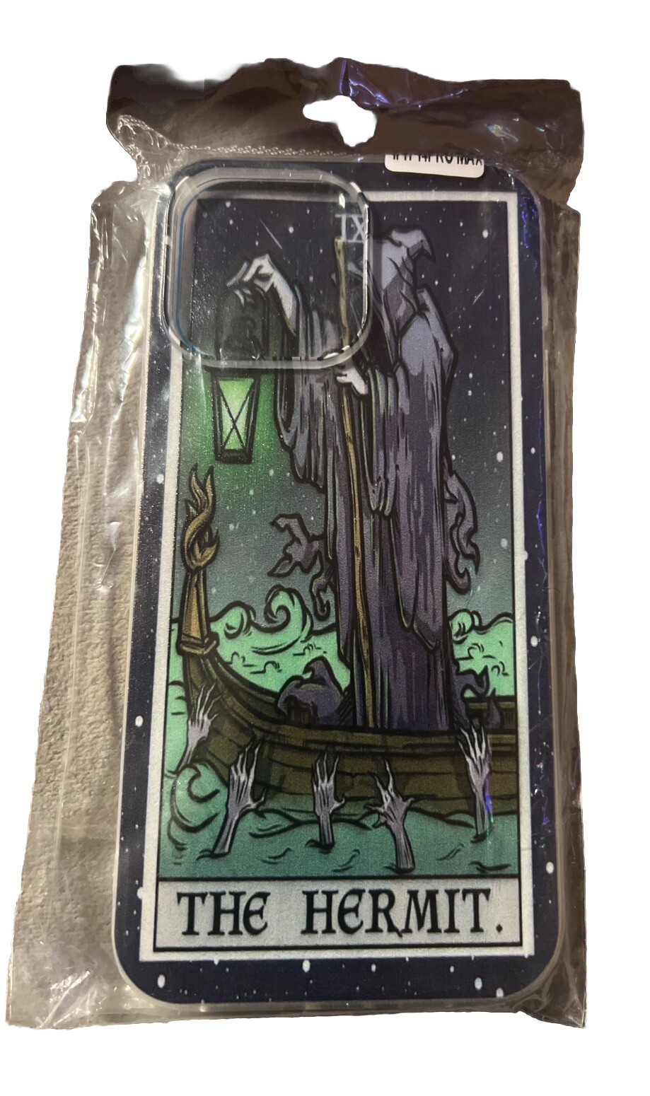 iPhone 14 Pro Max Case- The Hermit Tarot Card Design