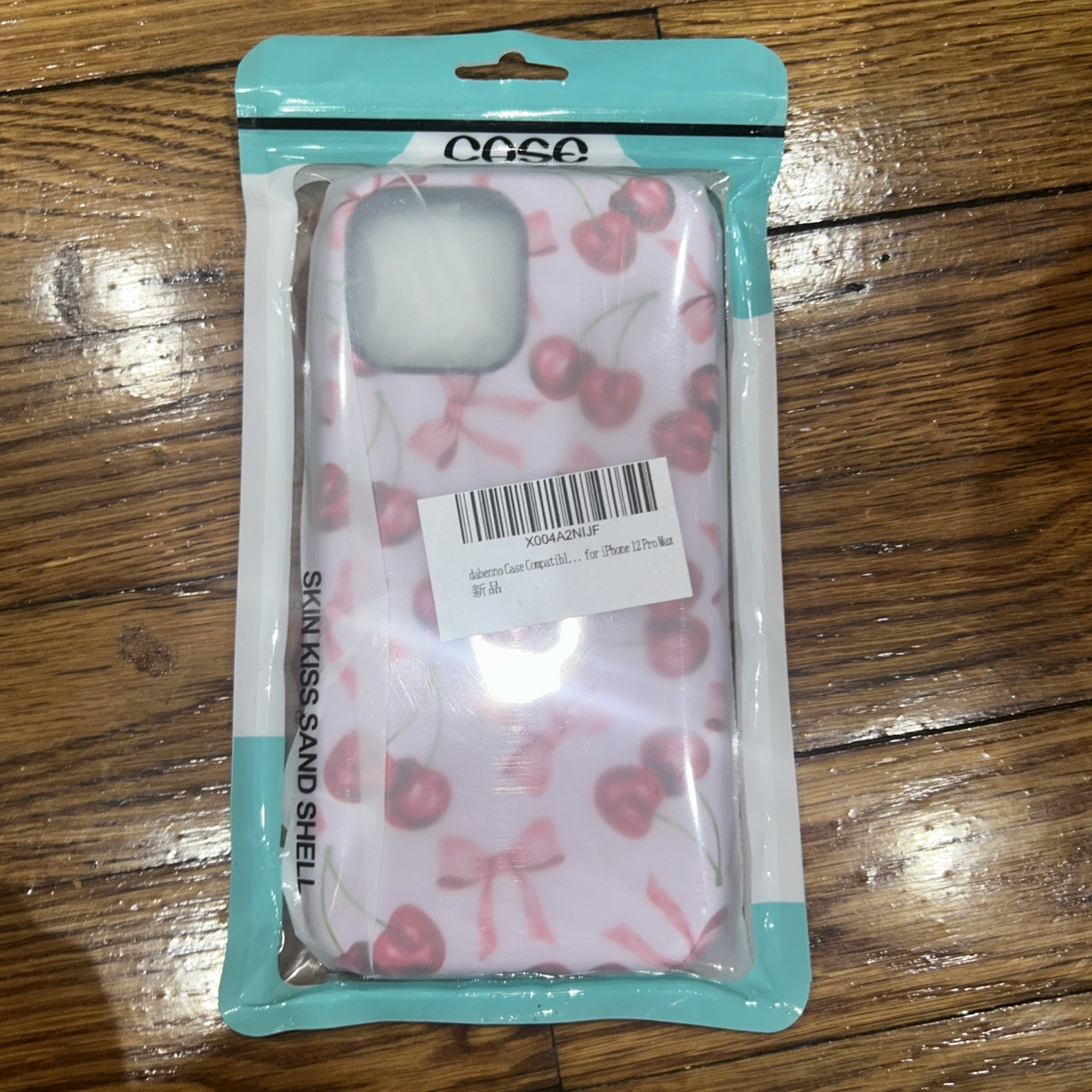Apple Phone Case 12 Pro Max Cherries And Bows Skin Kiss Sand Shell No Fingerprin