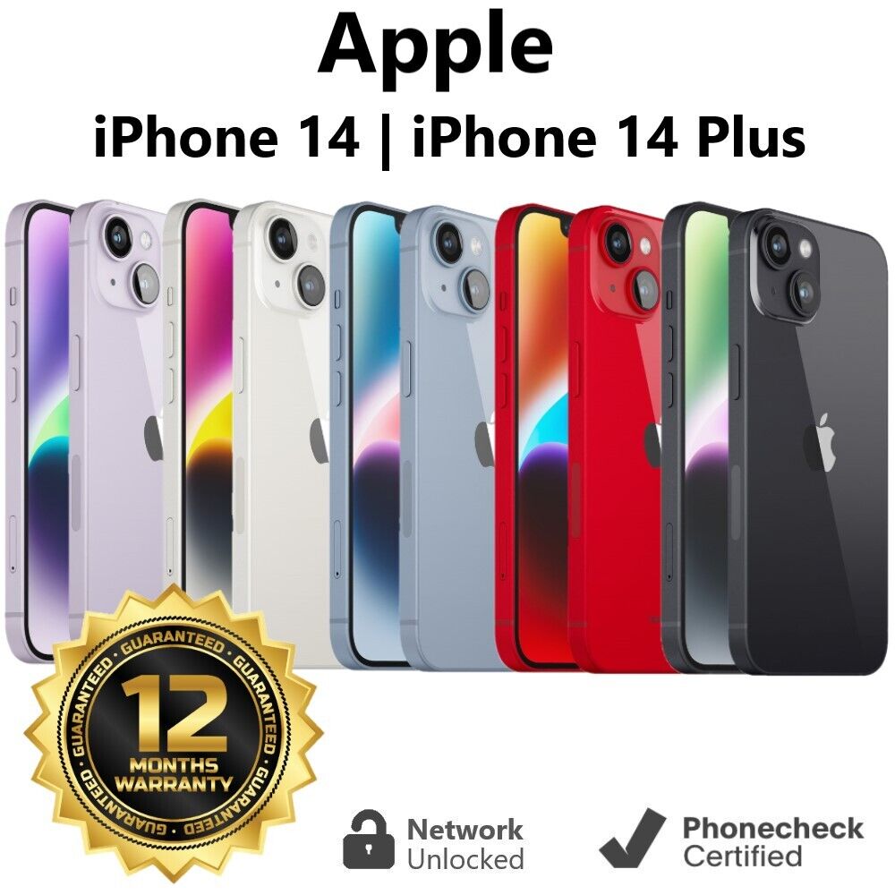 Apple iPhone 14 | 14 Plus – 128GB | 256GB | 512GB (Unlocked) Smartphone
