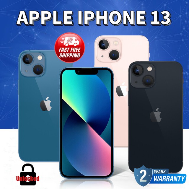 New Sealed Apple iPhone 13 128/256/512GB FACTORY UNLOCKED GSM+CDMA 2 YRS WARNTY
