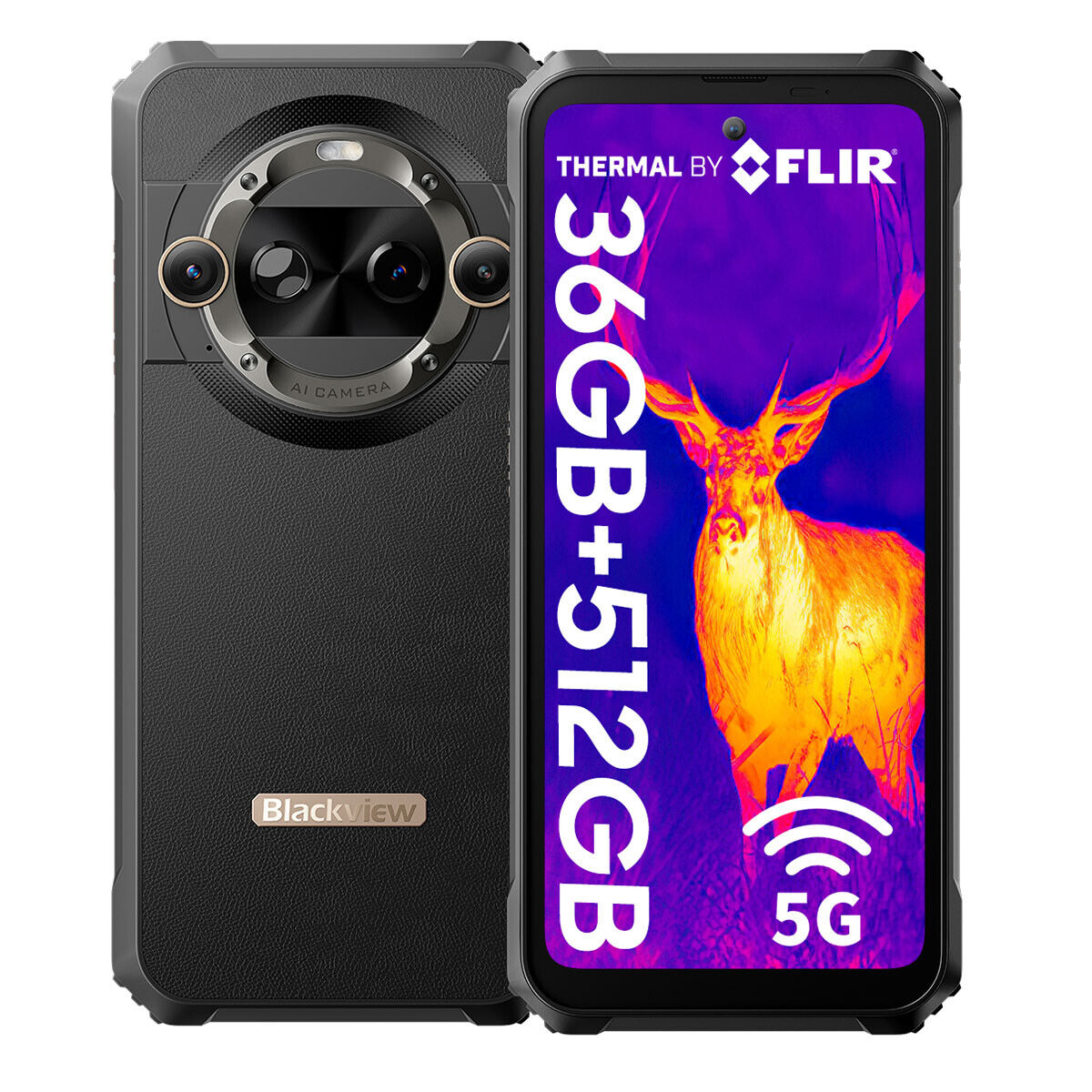 Blackview BL9000 Pro 5G Rugged Smartphone FLIR Thermal 36GB+512GB Andriod 14