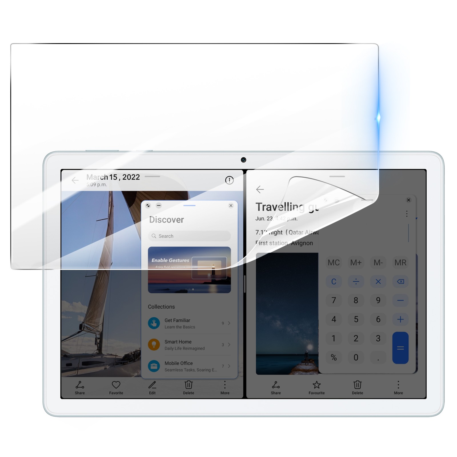 3mk Shockproof Hydrogel Screen Protector for Honor Pad X8, Transparent