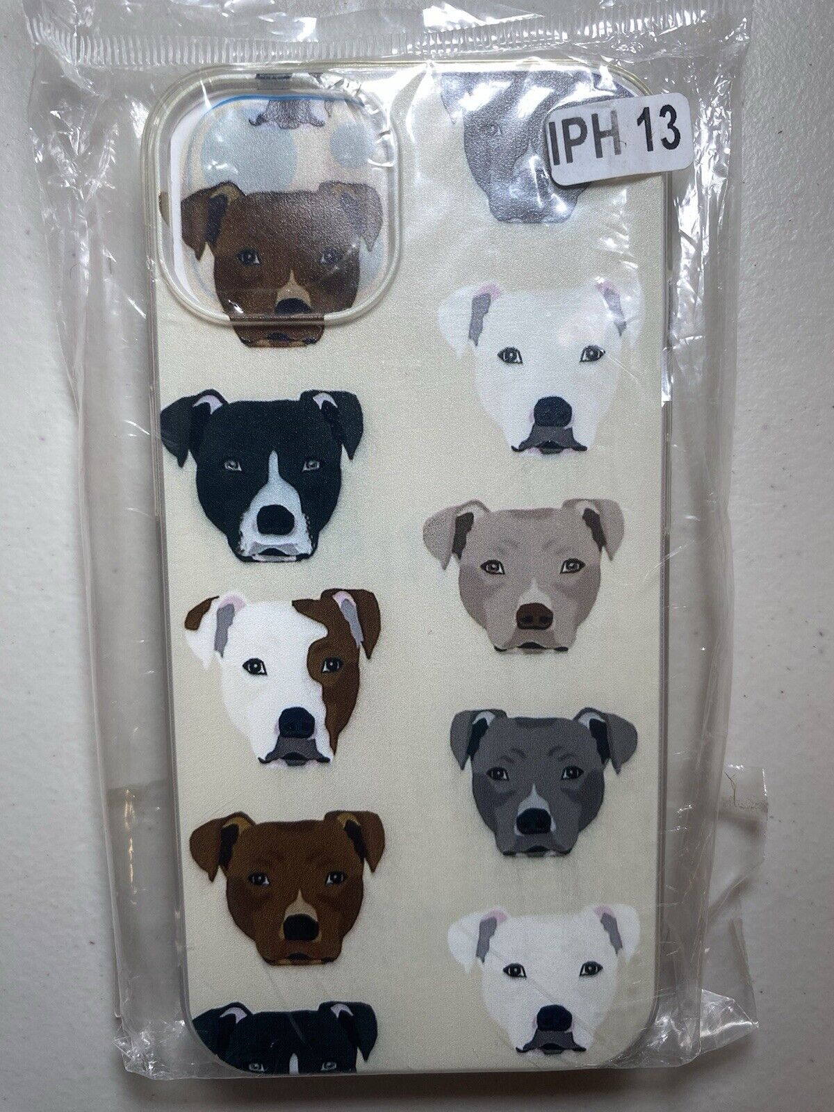 iPhone 13 Soft case for Apple Phone~Staffordshire Terriers~dogs faces~Pit bulls